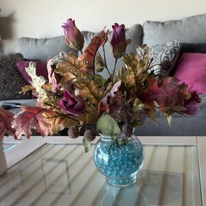 Faux Flowers & vase decoration
